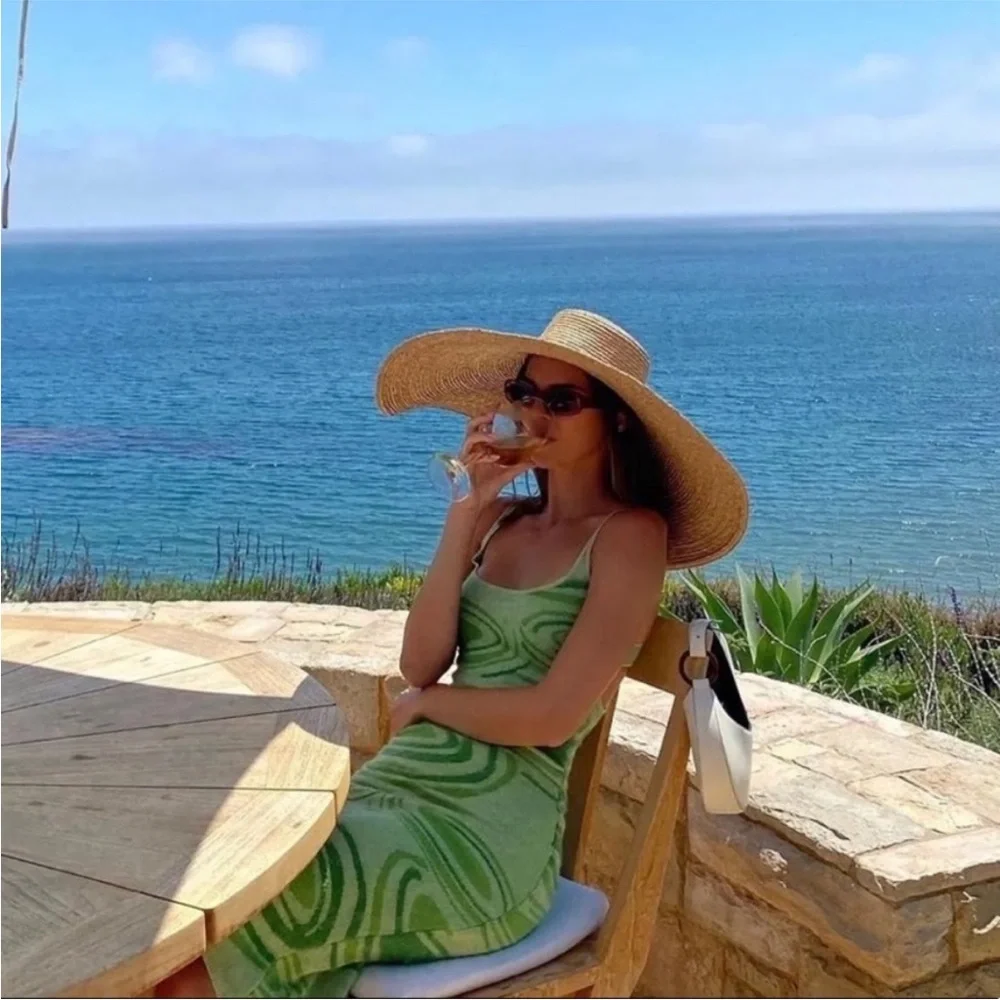 Sunny Hockney Dress Kendall Jenner Green Sunny Dress size Small - Picture 3 of 11